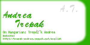 andrea trepak business card